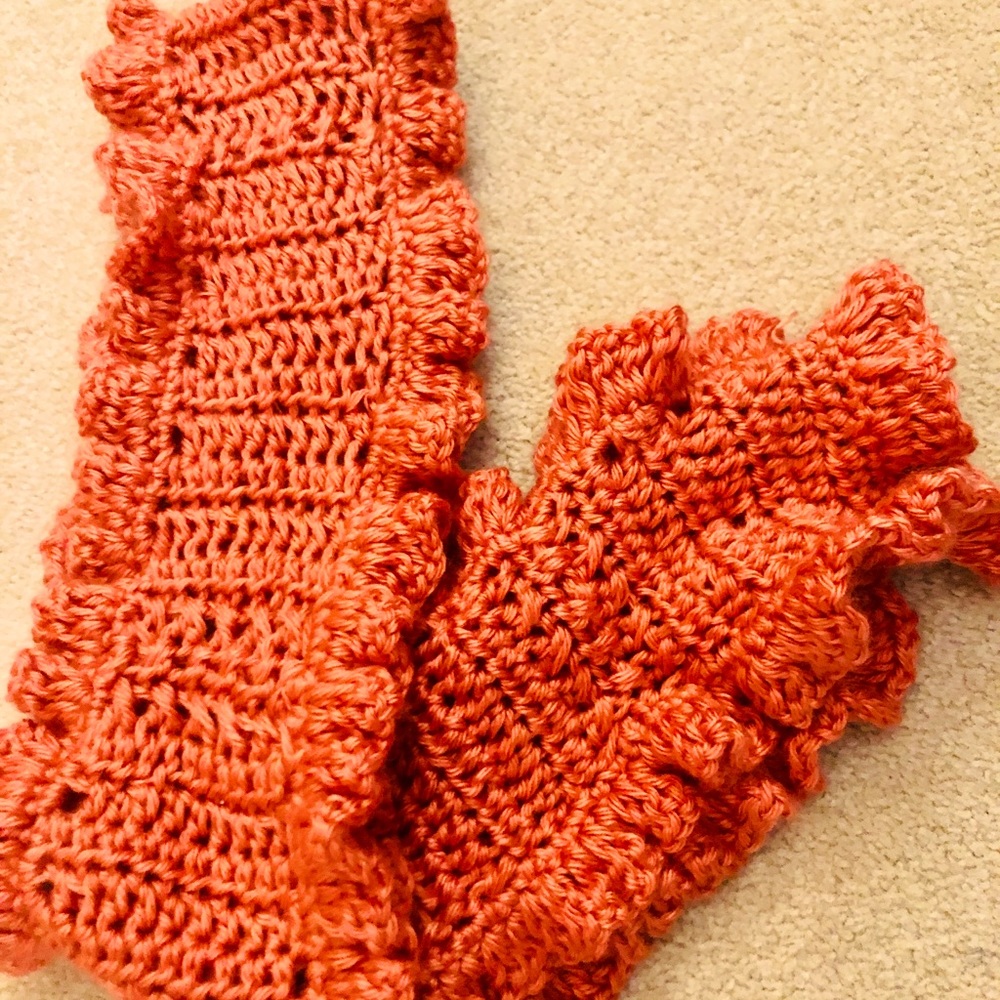Crochet scarf.